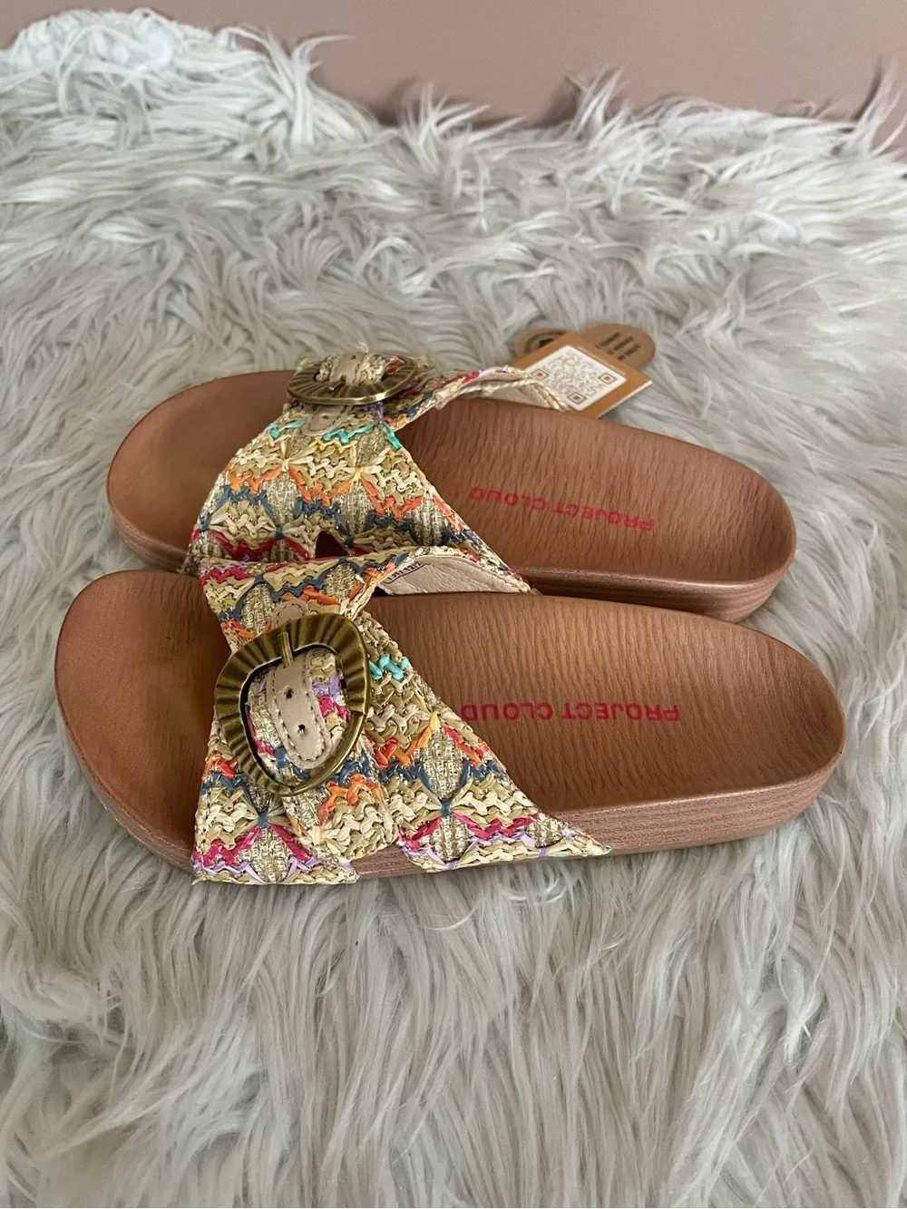 {Project Cloud} Kids Beaming Slip-On Slide Sandals - Youth 13 - NWT